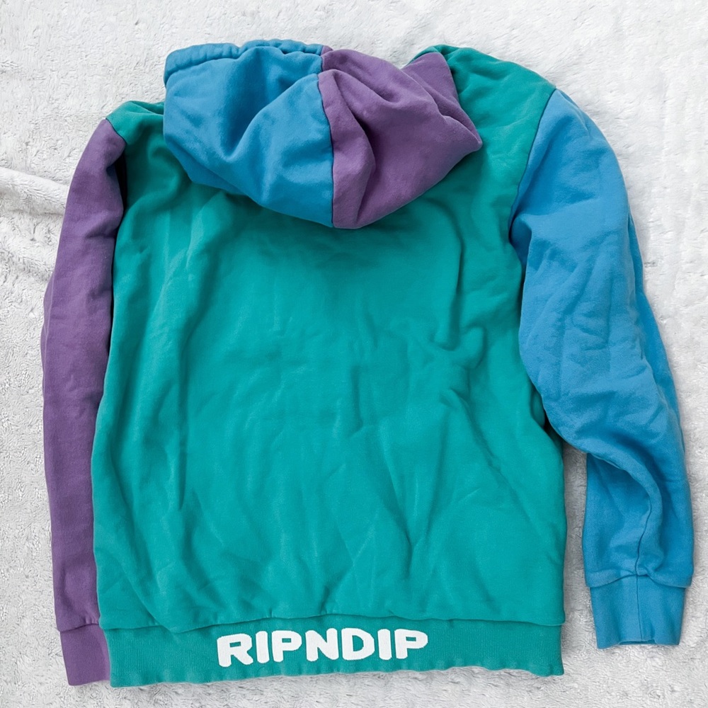 Ripndip Buddy System Color Block Hoodie Cat & Ali… - image 6